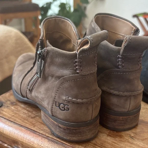 UGG Women's tan Aureo ll ankle Boots - Picture 6 of 8